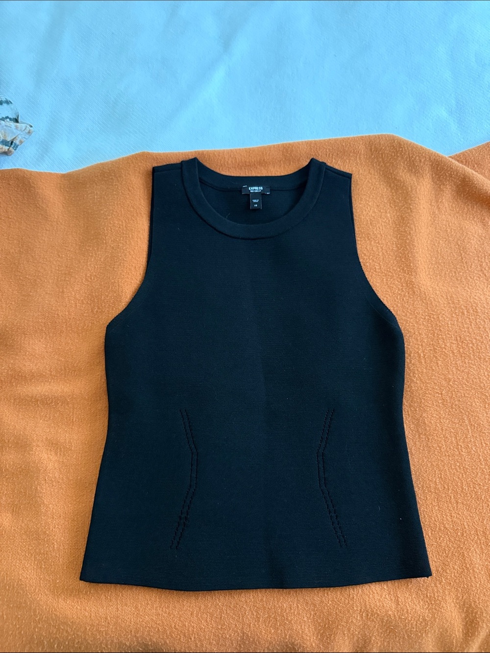 Express Black Sleeveless Knit Tank Top